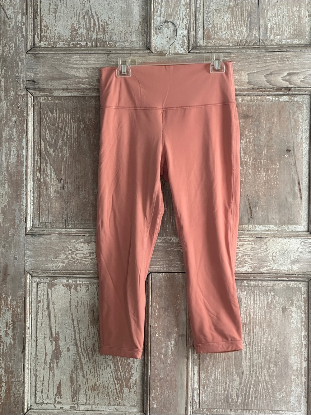 lululemon athletica Peach/Coral High-Rise Cropped Leggings